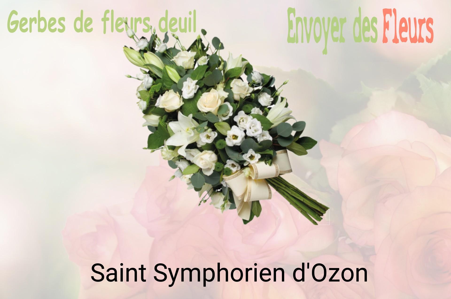 Gerbe de fleurs de deuil livrée à Saint-Symphorien-d'Ozon